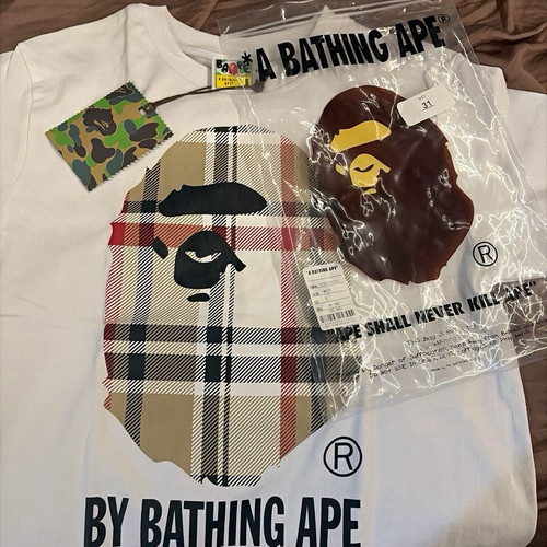 Bathing ape bape burberry - a,